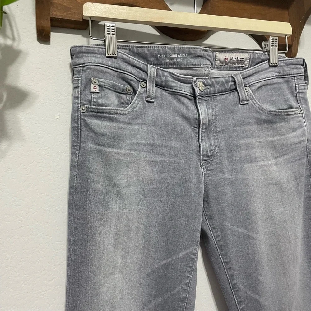 Adriano Goldschmied AG Super Skinny Ankle Gray Jeans 30 - Picture 10 of 12